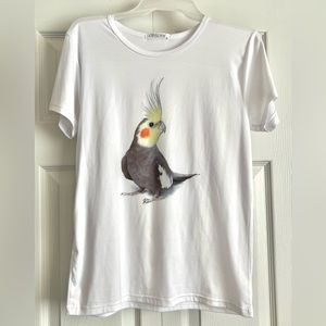 Ladies cockatiel bird shirt